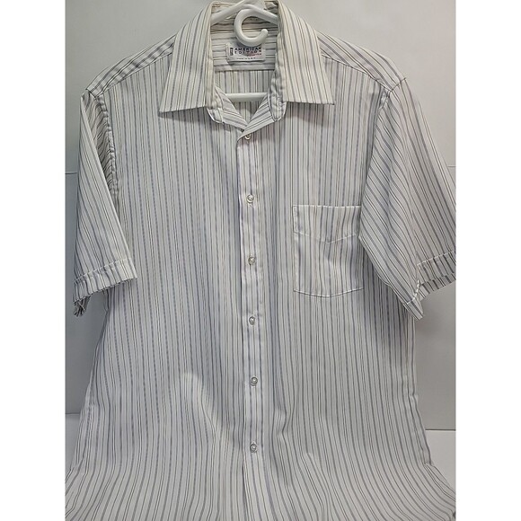 The American Edition Collection Men's Vintage Striped Button Up Shirt Size 15.5 - Picture 1 of 13